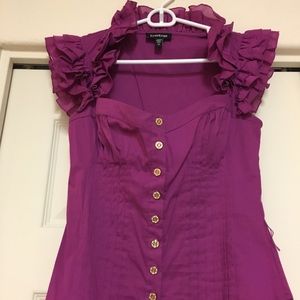 Bebe Ruffle Shirt X-small